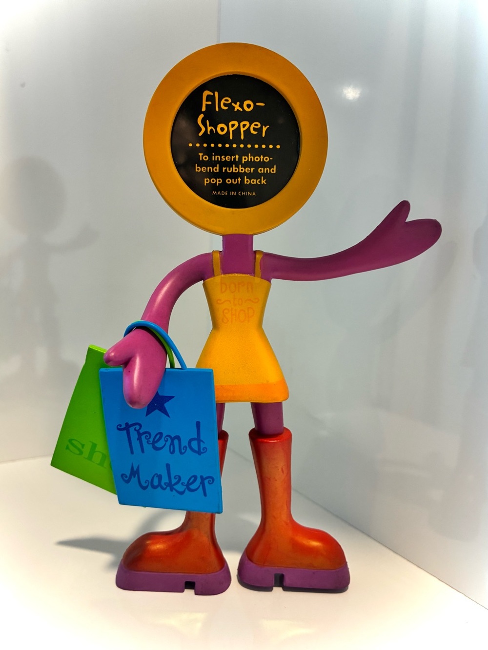 Vintage Flexo Shopper Photo Frame, by CBS Designs, 6” Tall